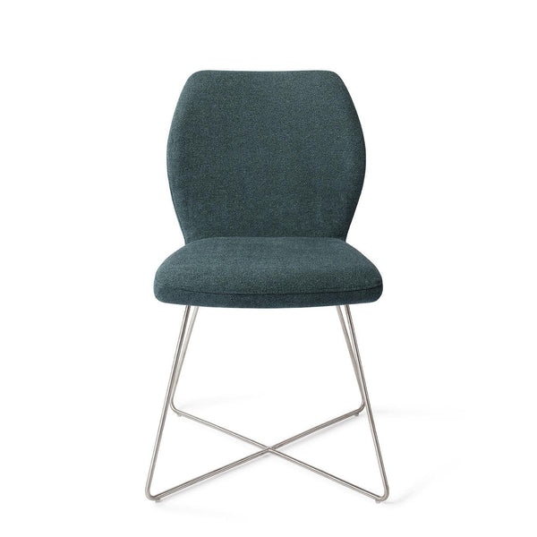 Ikata eetkamerstoel - Merry Mermaid, Cross Steel - {{ product.type }} - Kas20