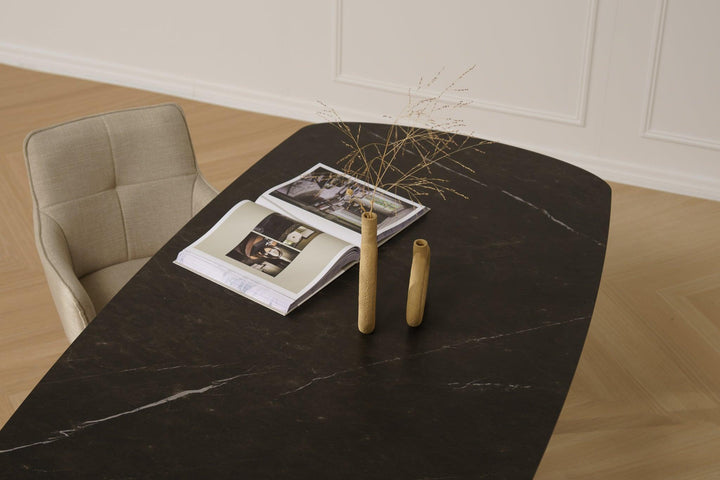 Marmer Eettafel Paladio Mat - Deens Ovaal - VV Poot - {{ product.type }} - Kas20