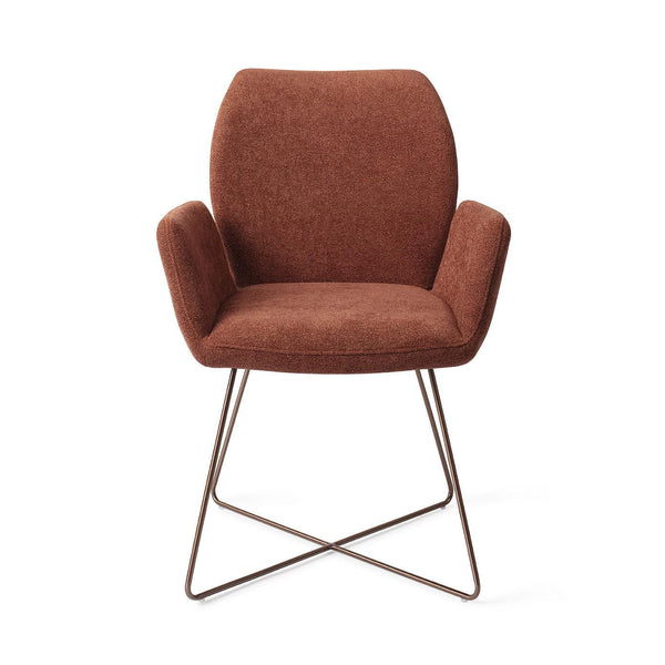 Misaki eetkamerstoel - Cossy Copper, Cross Rose - {{ product.type }} - Kas20