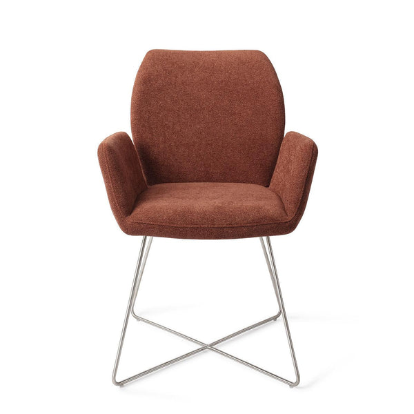 Misaki eetkamerstoel - Cossy Copper, Cross Steel - {{ product.type }} - Kas20