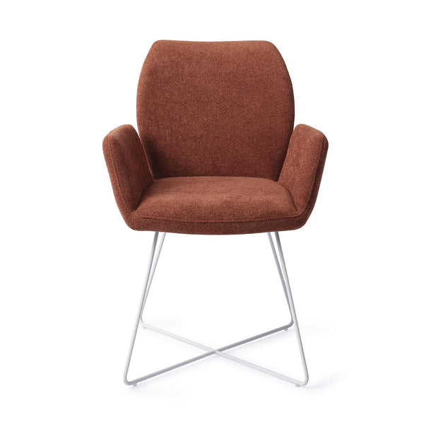 Misaki eetkamerstoel - Cossy Copper, Cross Wit - {{ product.type }} - Kas20