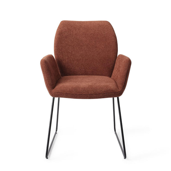 Misaki eetkamerstoel - Cossy Copper, Slide Zwart - {{ product.type }} - Kas20
