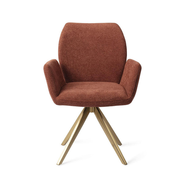 Misaki eetkamerstoel - Cossy Copper, Turn Goud - {{ product.type }} - Kas20
