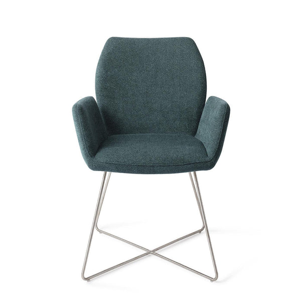 Misaki eetkamerstoel - Merry Mermaid, Cross Steel - {{ product.type }} - Kas20