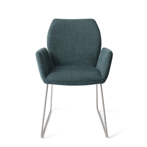 Misaki eetkamerstoel - Merry Mermaid, Slide Steel - {{ product.type }} - Kas20