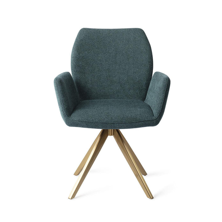 Misaki eetkamerstoel - Merry Mermaid, Turn Goud - {{ product.type }} - Kas20