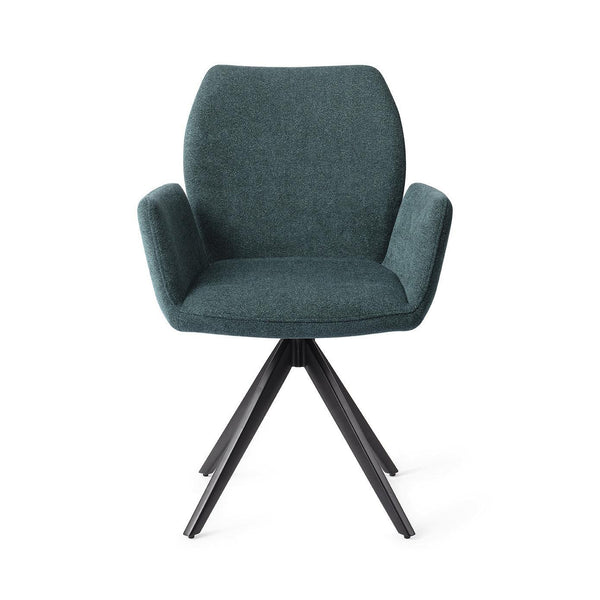 Misaki eetkamerstoel - Merry Mermaid, Turn Zwart - {{ product.type }} - Kas20