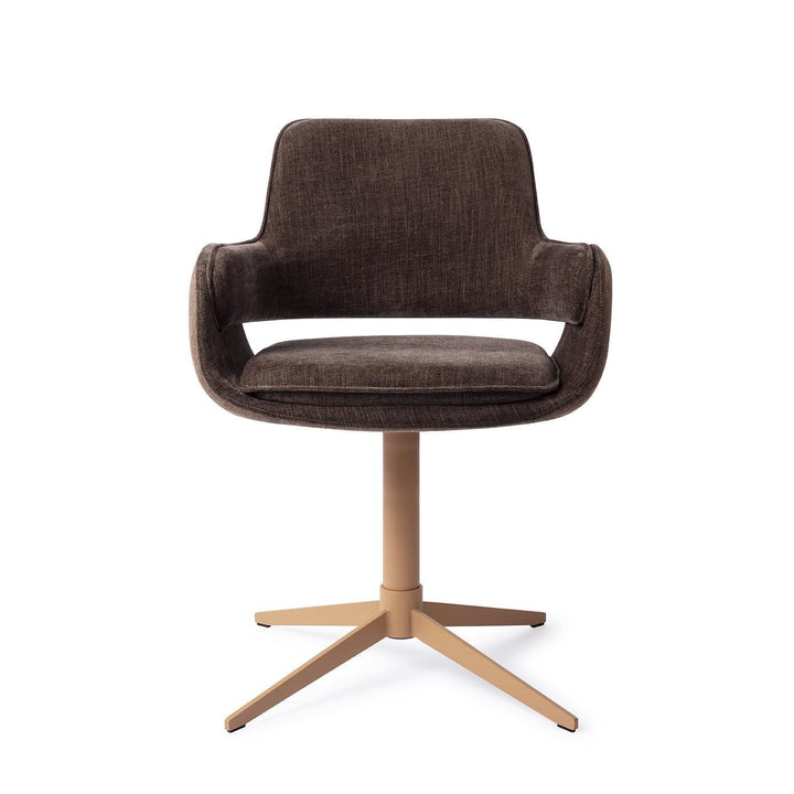 Oketo Chestnut Chase Eetkamerstoel - Draaibaar - {{ product.type }} - Kas20