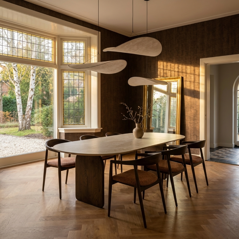 Ceramic dining table nero ardi - Oval - Anna black