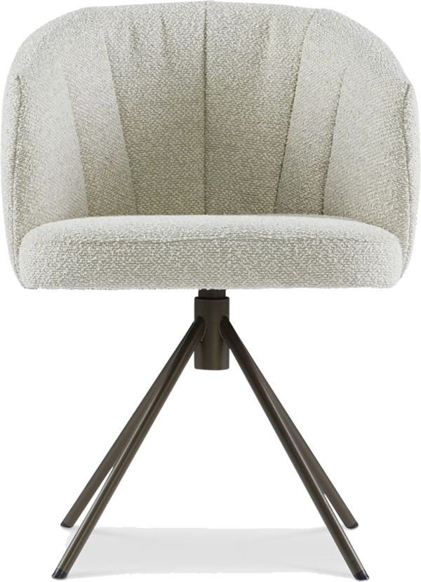 Eva eetkamerstoel - Anodic Brown draaipoot