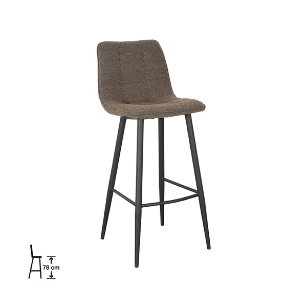 Barkruk Natura - Bruin - Boucle - Zithoogte 78 (set van 2) - {{ product.type }} - Kas20