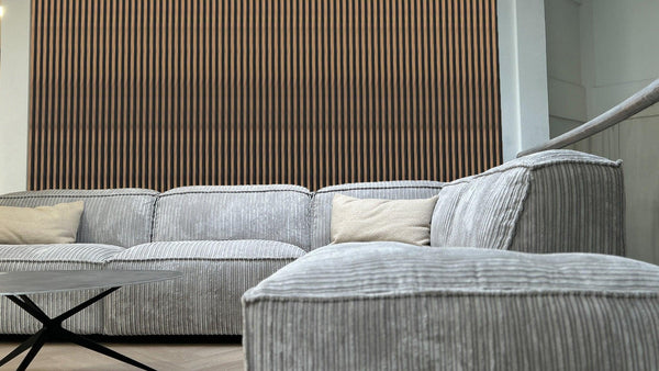 Wandpaneel - Noten | Zwart - 290cm x 12cm - {{ product.type }} - Kas20