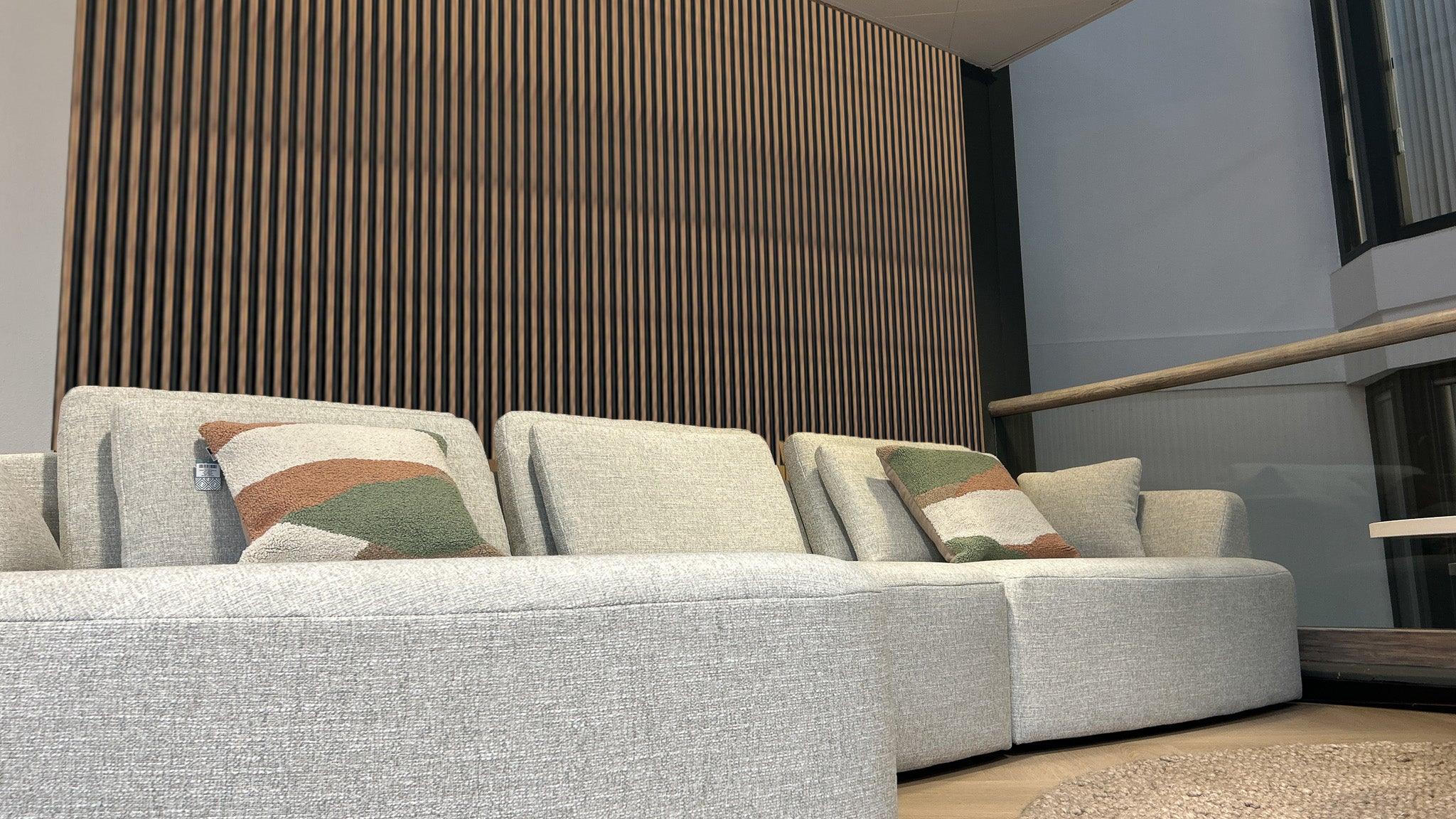 Wandpaneel - Noten | Zwart - 290cm x 12cm - {{ product.type }} - Kas20