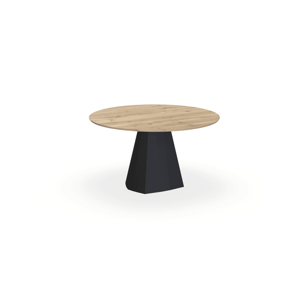 Eiken massief Naturel - Rond - Cone Zwart - {{ product.type }} - Kas20