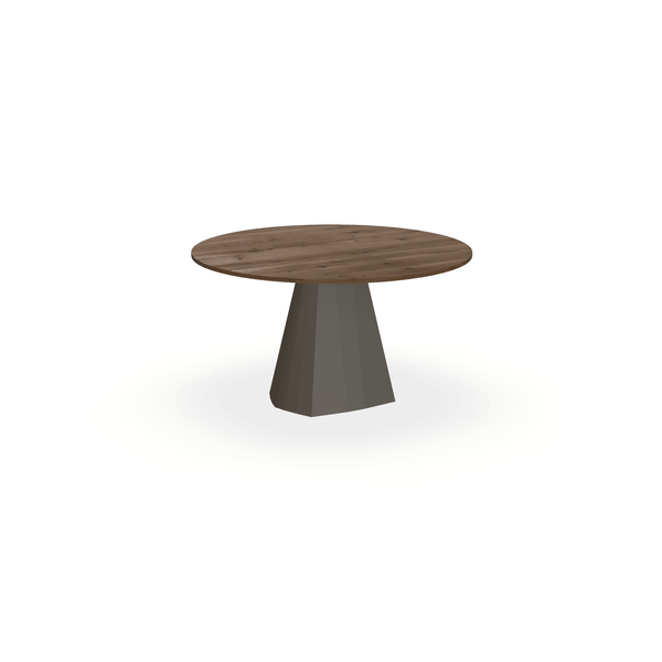 Eiken massief eettafel Toscane 2 - Rond - Cone Donkerbruin - {{ product.type }} - Kas20