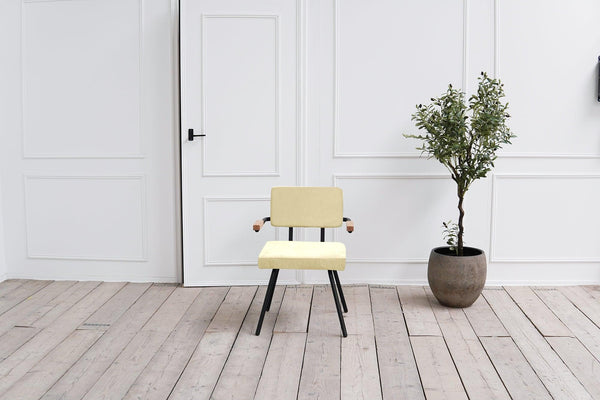 Amber Eetkamerstoel met arm - Stof Monolith 02 Creme - {{ product.type }} - Kas20