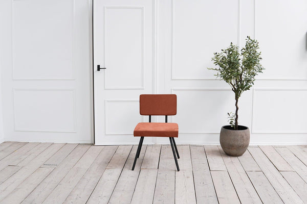 Amber Eetkamerstoel zonder arm - Stof Monolith 61 Roze - {{ product.type }} - Kas20