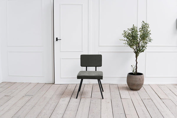 Amber Eetkamerstoel zonder arm - Stof Monolith 92 Grijs - {{ product.type }} - Kas20