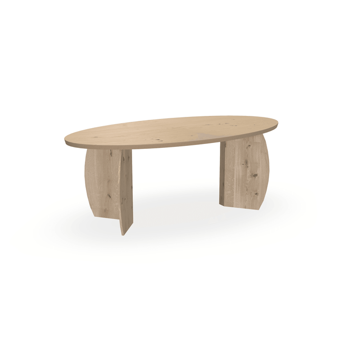 Eettafel Eiken Fineer Noesten Liqurien - Ovaal - Maan Buiten Eiken Naturel - {{ product.type }} - Kas20
