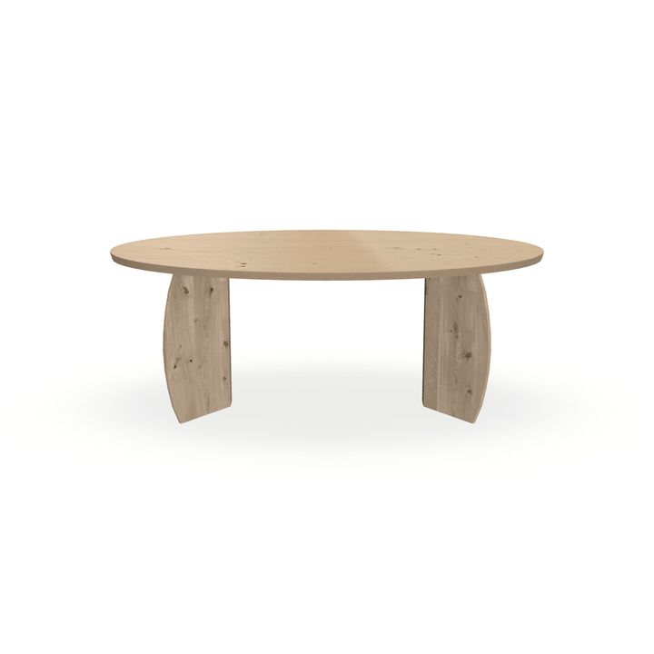 Eettafel Eiken Fineer Noesten Liqurien - Ovaal - Maan Buiten Eiken Naturel - {{ product.type }} - Kas20
