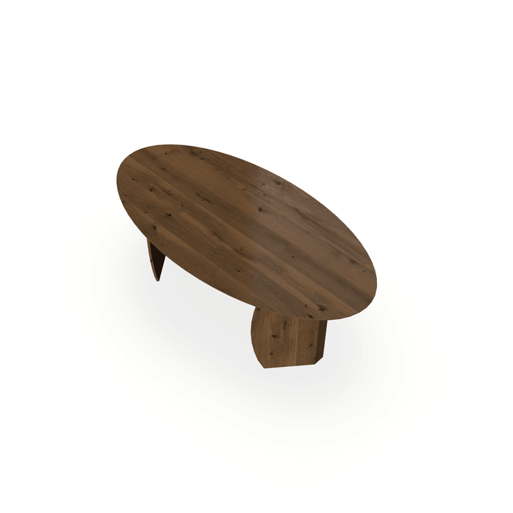 Eettafel Eiken Toscane 2 - Ovaal - Maan Binnen - {{ product.type }} - Kas20