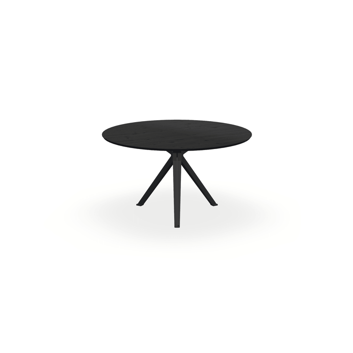 Eiken massief eettafel Zwart - Rond - Stella Zwart - {{ product.type }} - Kas20