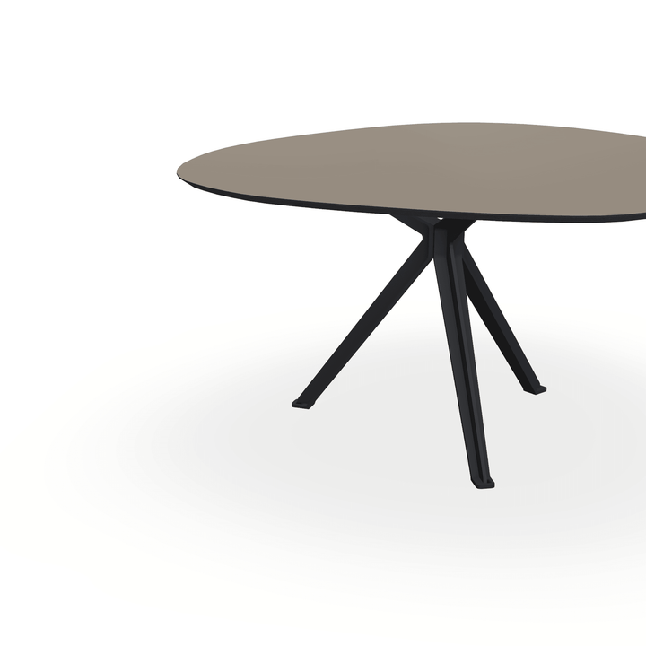 Hpl eettafel Dark Ecru - Wolk Rond - Stella Zwart - {{ product.type }} - Kas20