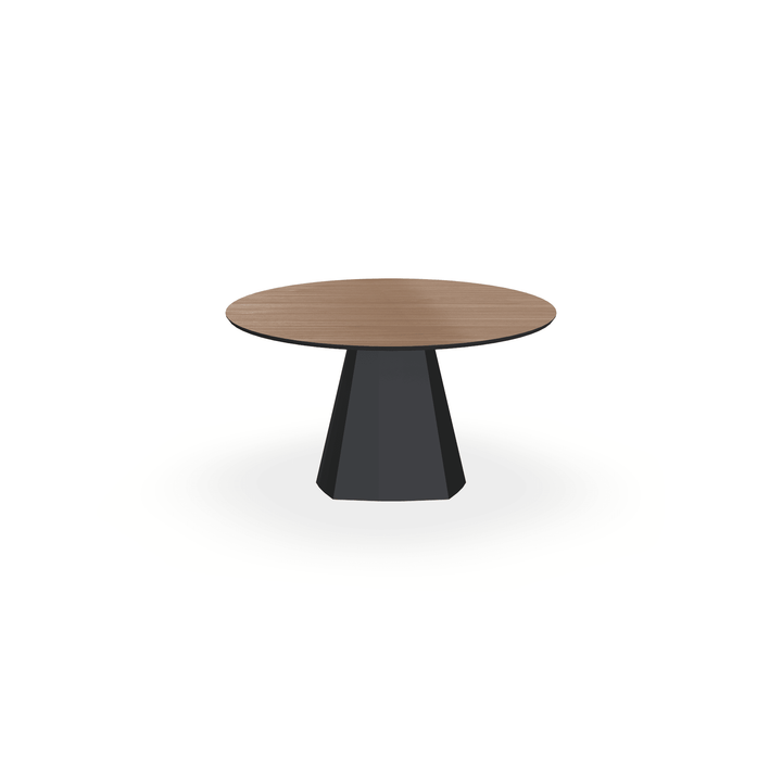 Melamine eettafel Noten - Rond - Cone Zwart - {{ product.type }} - Kas20