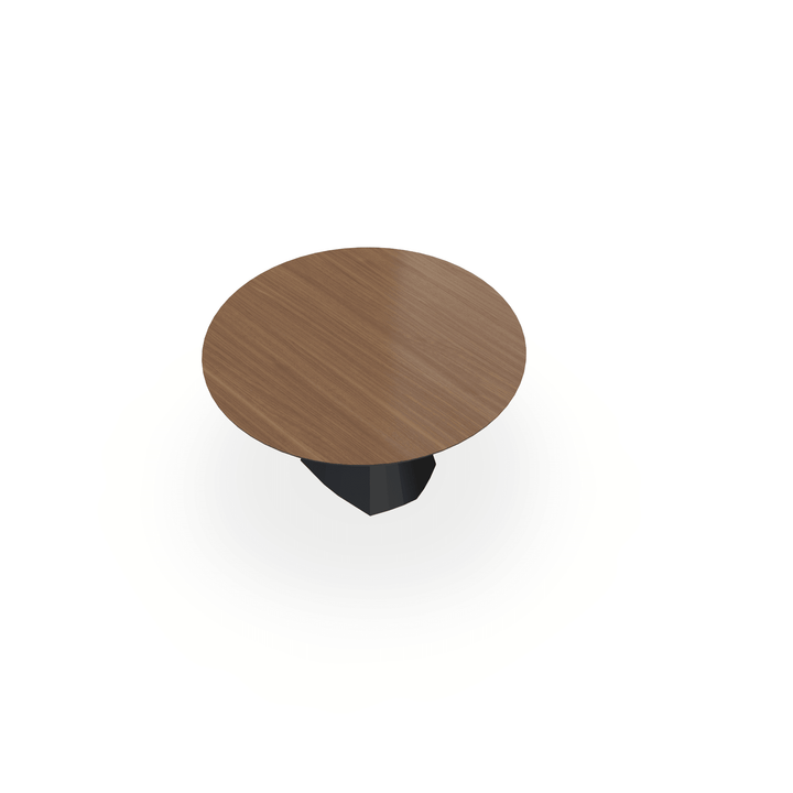 Melamine eettafel Noten - Rond - Cone Zwart - {{ product.type }} - Kas20