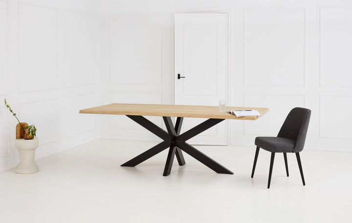 Eiken boomstamtafel - Boomstam - Matrix poot dun - Online Kopen | Kas20 - {{ product.type }} - Kas20