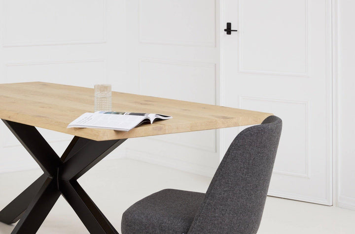 Eiken boomstamtafel - Boomstam - Matrix poot dun - Online Kopen | Kas20 - {{ product.type }} - Kas20