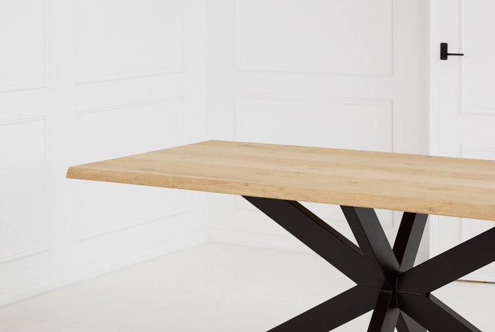 Eiken boomstamtafel - Boomstam - Matrix poot dun - Online Kopen | Kas20 - {{ product.type }} - Kas20