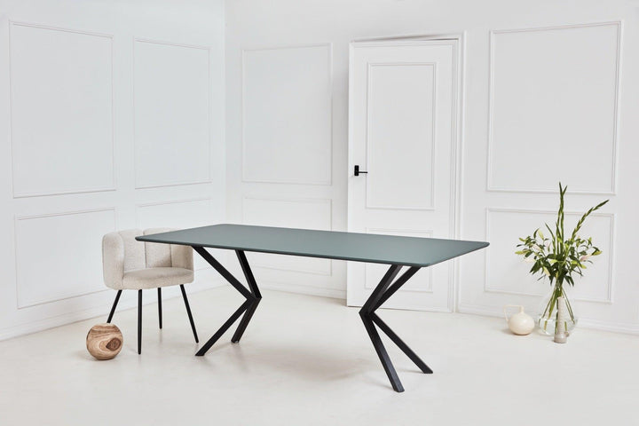 Fenix eettafel Verde Comodoro - recht radius - VV zwart - {{ product.type }} - Kas20