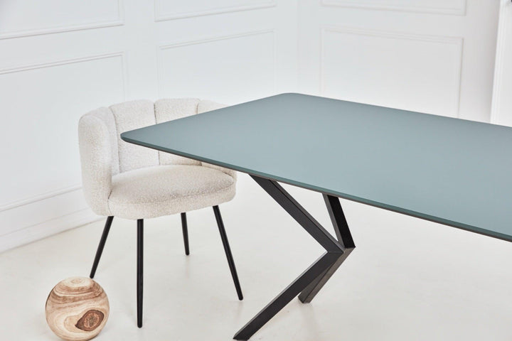 Fenix eettafel Verde Comodoro - recht radius - VV zwart - {{ product.type }} - Kas20