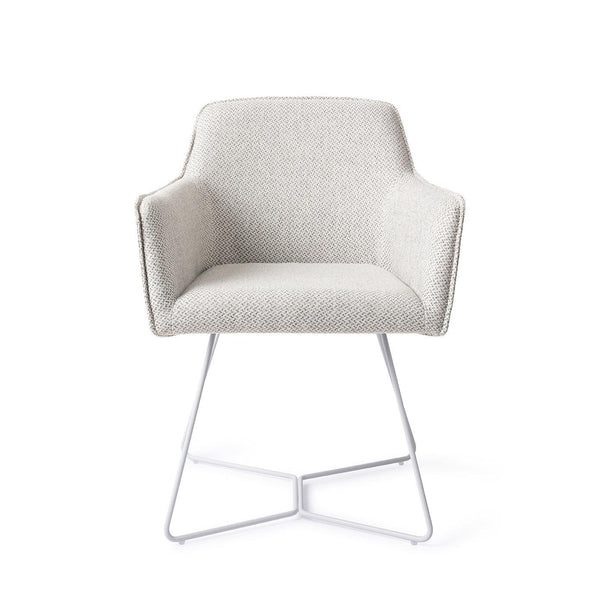 Hofu eetkamerstoel - Checkers Charm, Beehive White - {{ product.type }} - Kas20