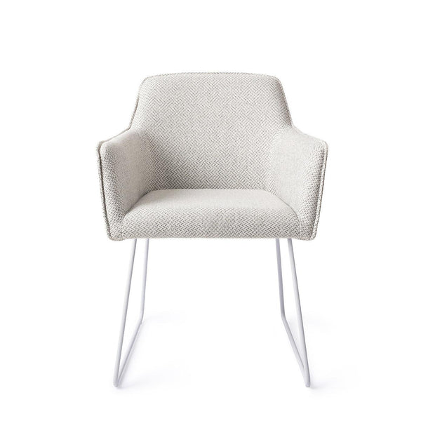 Hofu eetkamerstoel - Checkers Charm, Slide White - {{ product.type }} - Kas20