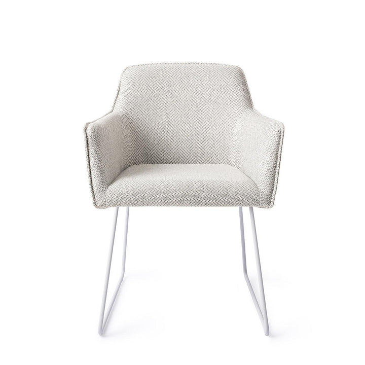 Hofu eetkamerstoel - Checkers Charm, Slide White - {{ product.type }} - Kas20