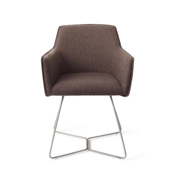 Hofu eetkamerstoel - Potters Clay, Beehive Steel - {{ product.type }} - Kas20