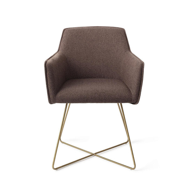 Hofu eetkamerstoel - Potters Clay, Cross Gold - {{ product.type }} - Kas20
