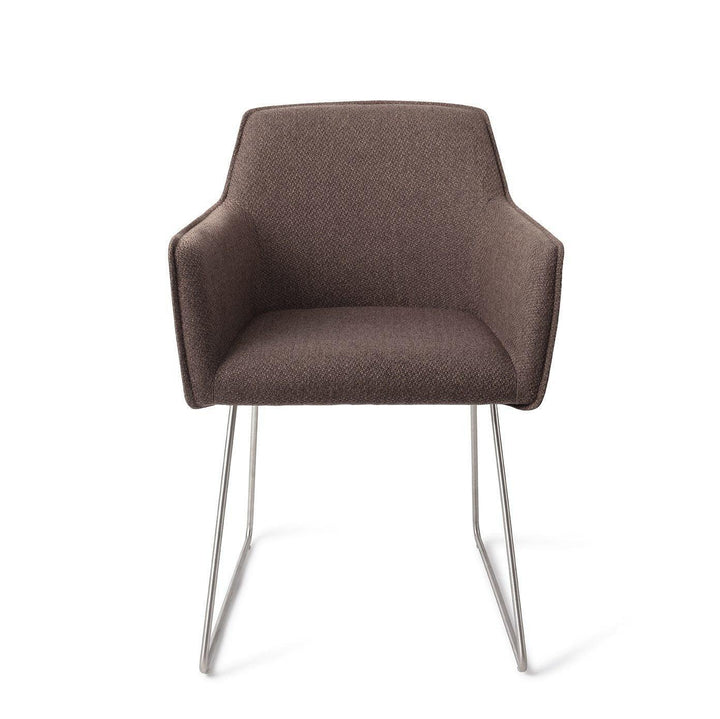 Hofu eetkamerstoel - Potters Clay, Slide Steel - {{ product.type }} - Kas20