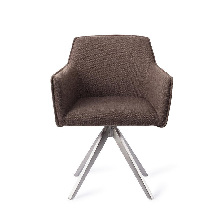 Hofu eetkamerstoel - Potters Clay, Turn Steel - {{ product.type }} - Kas20