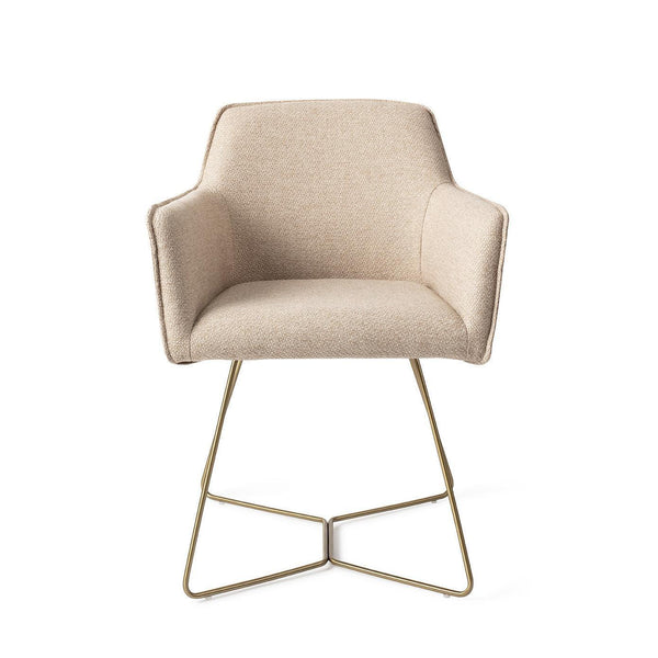 Hofu eetkamerstoel - Wild Walnut, Beehive Gold - {{ product.type }} - Kas20