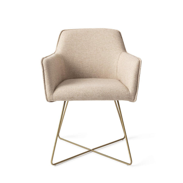 Hofu eetkamerstoel - Wild Walnut, Cross Gold - {{ product.type }} - Kas20
