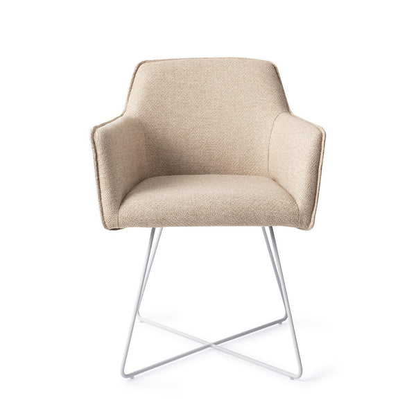 Hofu eetkamerstoel - Wild Walnut, Cross White - {{ product.type }} - Kas20