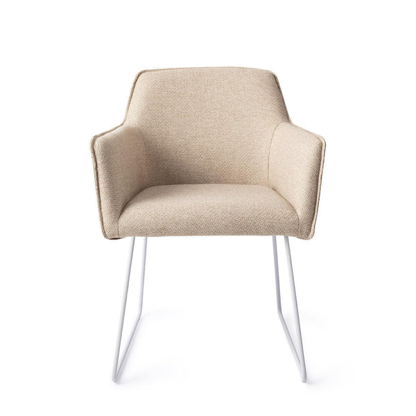 Hofu eetkamerstoel - Wild Walnut, Slide White - {{ product.type }} - Kas20
