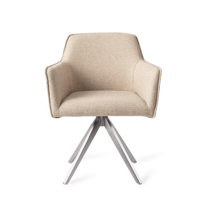 Hofu eetkamerstoel - Wild Walnut, Turn Steel - {{ product.type }} - Kas20