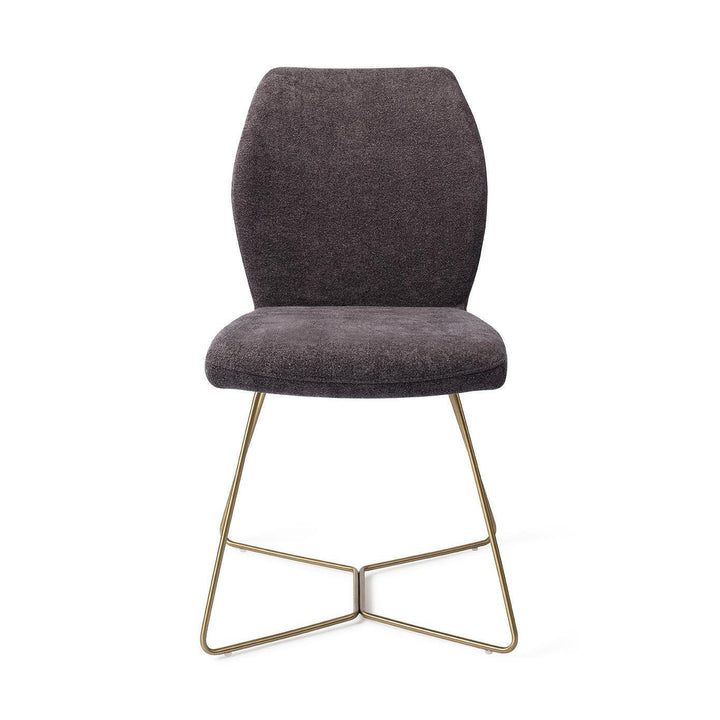 Ikata eetkamerstoel - Almost Black, Beehive Gold - {{ product.type }} - Kas20