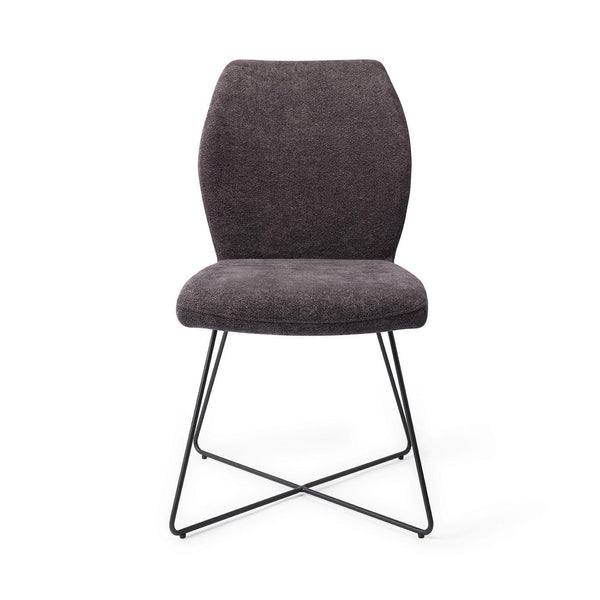 Ikata eetkamerstoel - Almost Black, Cross Black - {{ product.type }} - Kas20