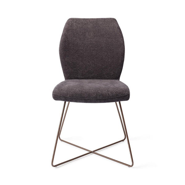 Ikata eetkamerstoel - Almost Black, Cross Rose - {{ product.type }} - Kas20