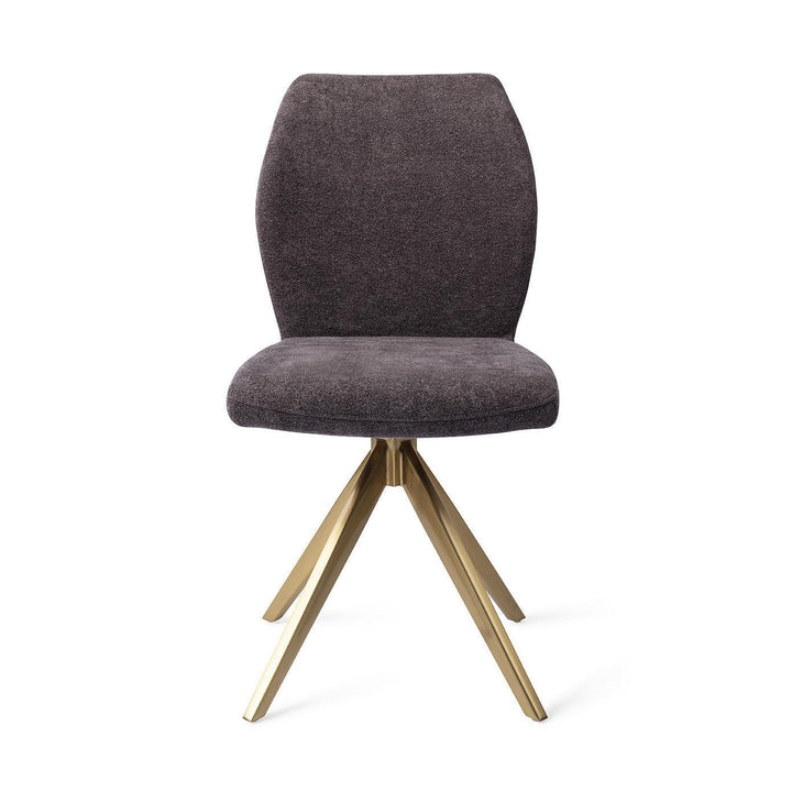 Ikata eetkamerstoel - Almost Black, Turn Gold - {{ product.type }} - Kas20